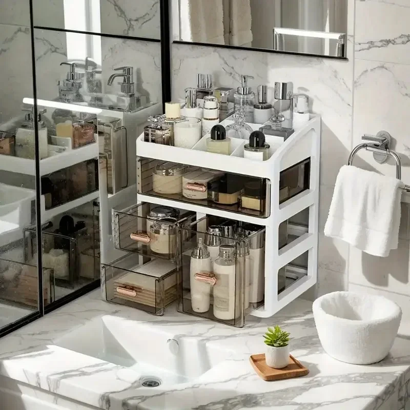Luxury Skincare Makeup - Cosmetic Storage Box Makeup Case Brush