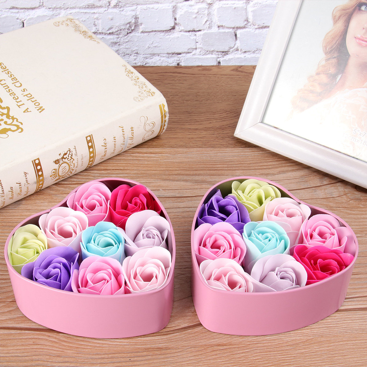 Rose Soap Flower Soap Set in E - Luxury Rose Skincare review and price