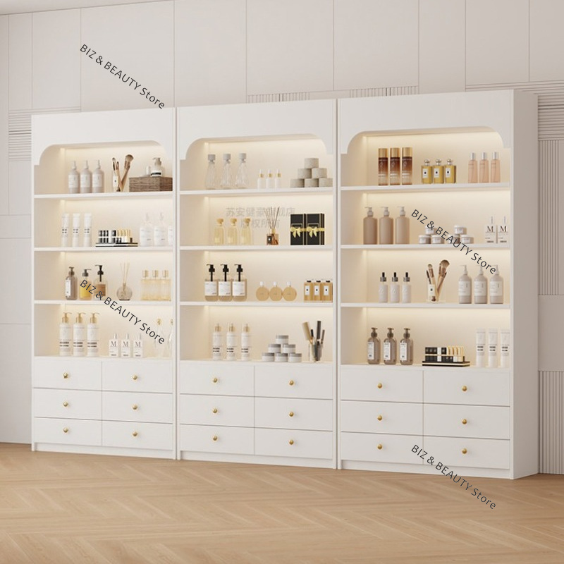 Cream Style Beauty Salon Displ - Luxury Skincare Shop review and price