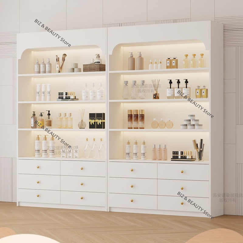 Cream Style Beauty Salon Displ - Luxury Skincare Shop review and price