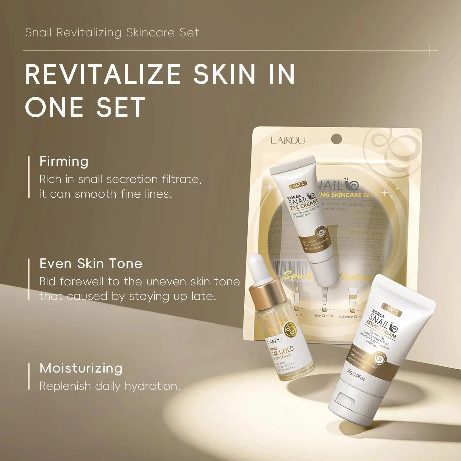 24K Gold Snail Repair Serum Ey - Luxury Skincare Set For Women review and price